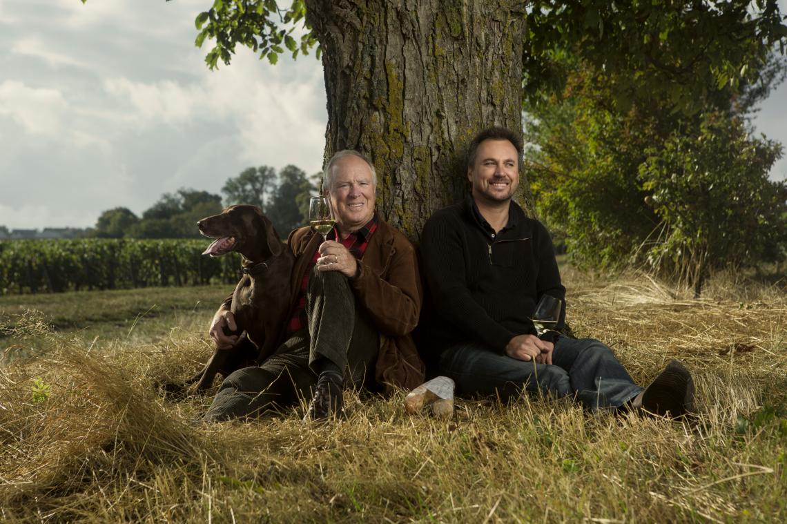 Jean-Marc et Julien  Eglise Sainte-Claire  Coccinelle sur vignes