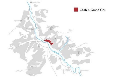 夏布利特级园/Chablis Grand Cru的地图